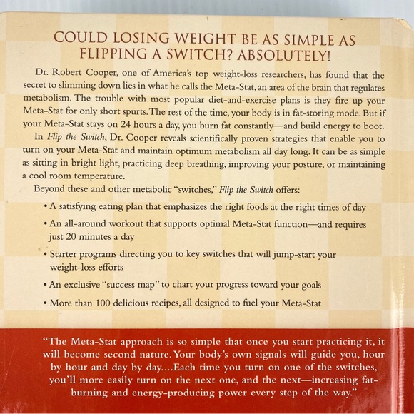 Flip the Switch Weight Loss Book by Robert K Cooper Hardcover with Recipes - Picture 3 of 13